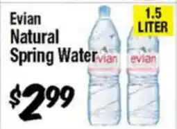 Western Beef Evian Natural Spring Water offer