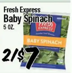 Western Beef Fresh Express Baby Spinach offer