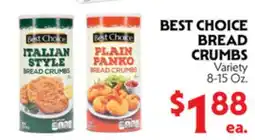La Chiquita Food Market BEST CHOICE BREAD CRUMBS offer