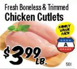 Western Beef Fresh Boneless & Trimmed Chicken Cutlets offer