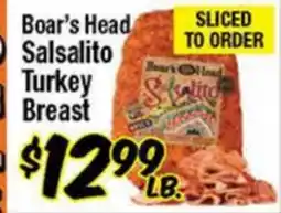 Western Beef Boar's Head Salsalito Turkey Breast offer