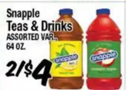 Western Beef Snapple Teas & Drinks offer