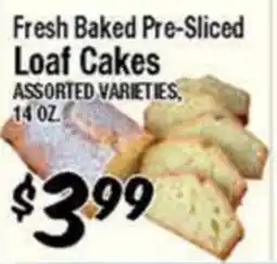 Western Beef Fresh Baked Pre-Sliced Loaf Cakes offer