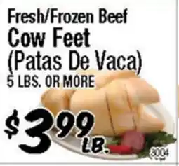Western Beef Fresh/Frozen Beef Cow Feet offer