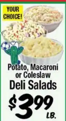 Western Beef Potato, Macaroni or Coleslaw Deli Salads offer