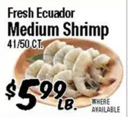 Western Beef Fresh Ecuador Medium Shrimp offer