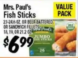 Western Beef Mrs. Paul's Fish Sticks offer