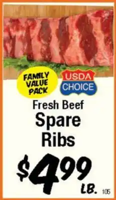 Western Beef Fresh Beef Spare Ribs offer