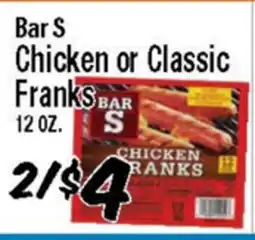 Western Beef Bar S Chicken or Classic Franks offer