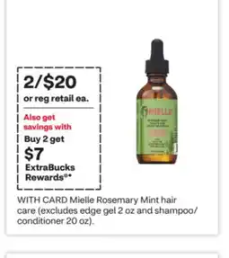 CVS Mielle Rosemary Mint hair care (excludes edge gel 2 oz and shampoo/conditioner 20 oz) offer