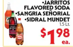 La Chiquita Food Market • JARritos FLAVORED SODA • SANGRIA SEÑORIAL • SIDRAL MUNDet offer
