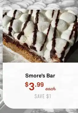 Standard Market Smore's Bar offer
