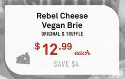 Standard Market Rebel Cheese Vegan Brie offer