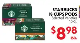 La Chiquita Food Market STARBUCKS K-CUPS PODS offer