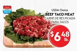 La Chiquita Food Market USDA Choice BEEF TACO MEAT offer