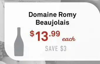 Standard Market Domaine Romy Beaujolais offer