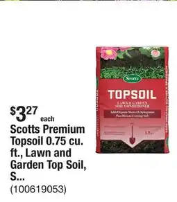 The Home Depot Scotts Premium Topsoil 0.75 cu. ft., Lawn and Garden Top Soil, Soil Conditioner with Peat Moss offer
