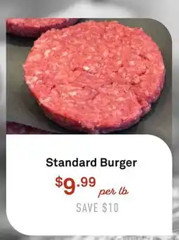 Standard Market Standard Burger offer