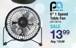Ace Hardware perfect aire 6 1 Speed Table Fan offer