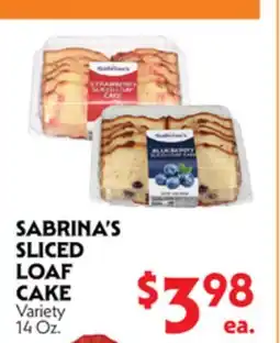 La Chiquita Food Market SABRINA'S SLICED LOAF CAKE offer