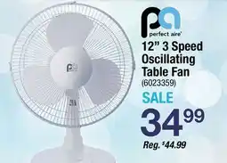 Ace Hardware 12 3 Speed Oscillating Table Fan offer