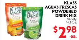La Chiquita Food Market KLASS AGUAS FRESCAS POWDERED DRINK MIX offer
