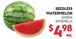 La Chiquita Food Market SEEDLESS WATERMELON offer