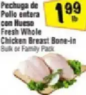 Fiesta Mart Fresh Whole Chicken Breast Bone-In offer