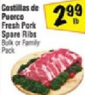 Fiesta Mart Fresh Pork Spare Ribs offer