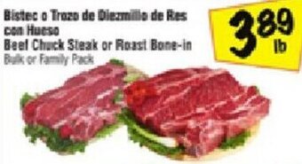 Fiesta Mart Beef Chuck Steak Or Roast Bone-In offer