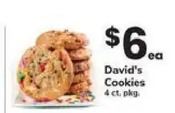 Safeway David's Cookies offer