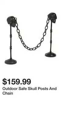 TJ Maxx Outdoor Safe Skull Posts And Chain offer