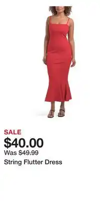 TJ Maxx String Flutter Dress offer