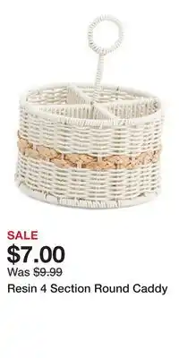 TJ Maxx Resin 4 Section Round Caddy offer