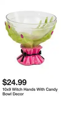 TJ Maxx 10x9 Witch Hands With Candy Bowl Decor offer