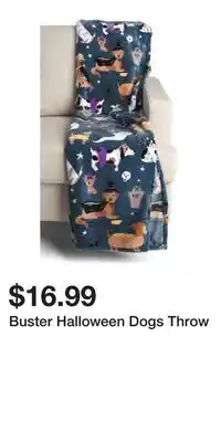 TJ Maxx Buster Halloween Dogs Throw offer