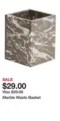 TJ Maxx Marble Waste Basket offer