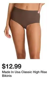 TJ Maxx Made In Usa Classic High Rise Bikinis offer