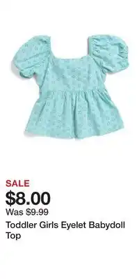 TJ Maxx Toddler Girls Eyelet Babydoll Top offer