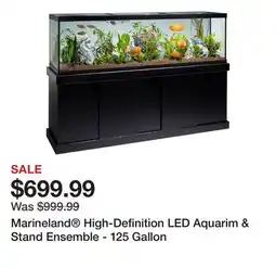 Petsmart Marineland High-Definition LED Aquarim & Stand Ensemble - 125 Gallon offer