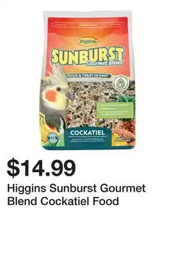 Petsmart Higgins Sunburst Gourmet Blend Cockatiel Food offer