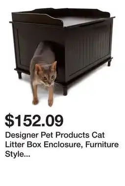Petsmart Designer Pet Products Cat Litter Box Enclosure, Furniture Style Litter Concealment, Wooden Trunk offer