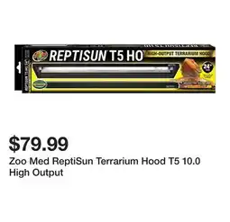 Petsmart Zoo Med ReptiSun Terrarium Hood T5 10.0 High Output offer