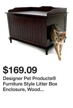Petsmart Designer Pet Products Furniture Style Litter Box Enclosure, Wood Trunk For Litter Box Concealment offer
