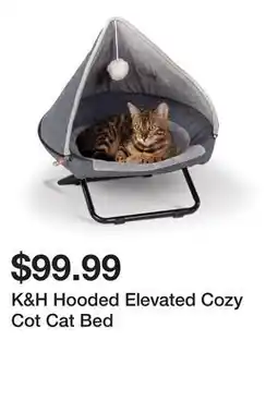 Petsmart K&H Hooded Elevated Cozy Cot Cat Bed offer