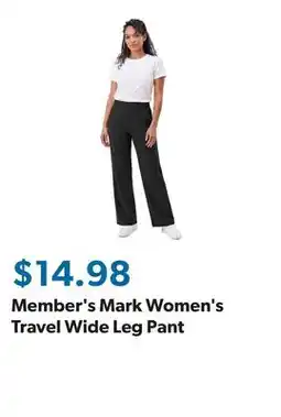 Sam's Club Member's Mark Women's Travel Wide Leg Pant offer