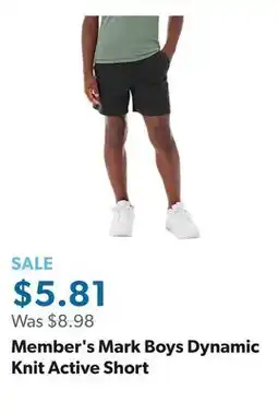Sam's Club Member's Mark Boys Dynamic Knit Active Short offer