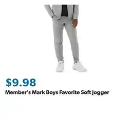 Sam's Club Member's Mark Boys Favorite Soft Jogger offer