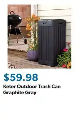 Sam's Club Keter Outdoor Trash Can Graphite Gray offer