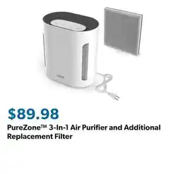 Sam's Club PureZone 3-In-1 Air Purifier and Additional Replacement Filter offer